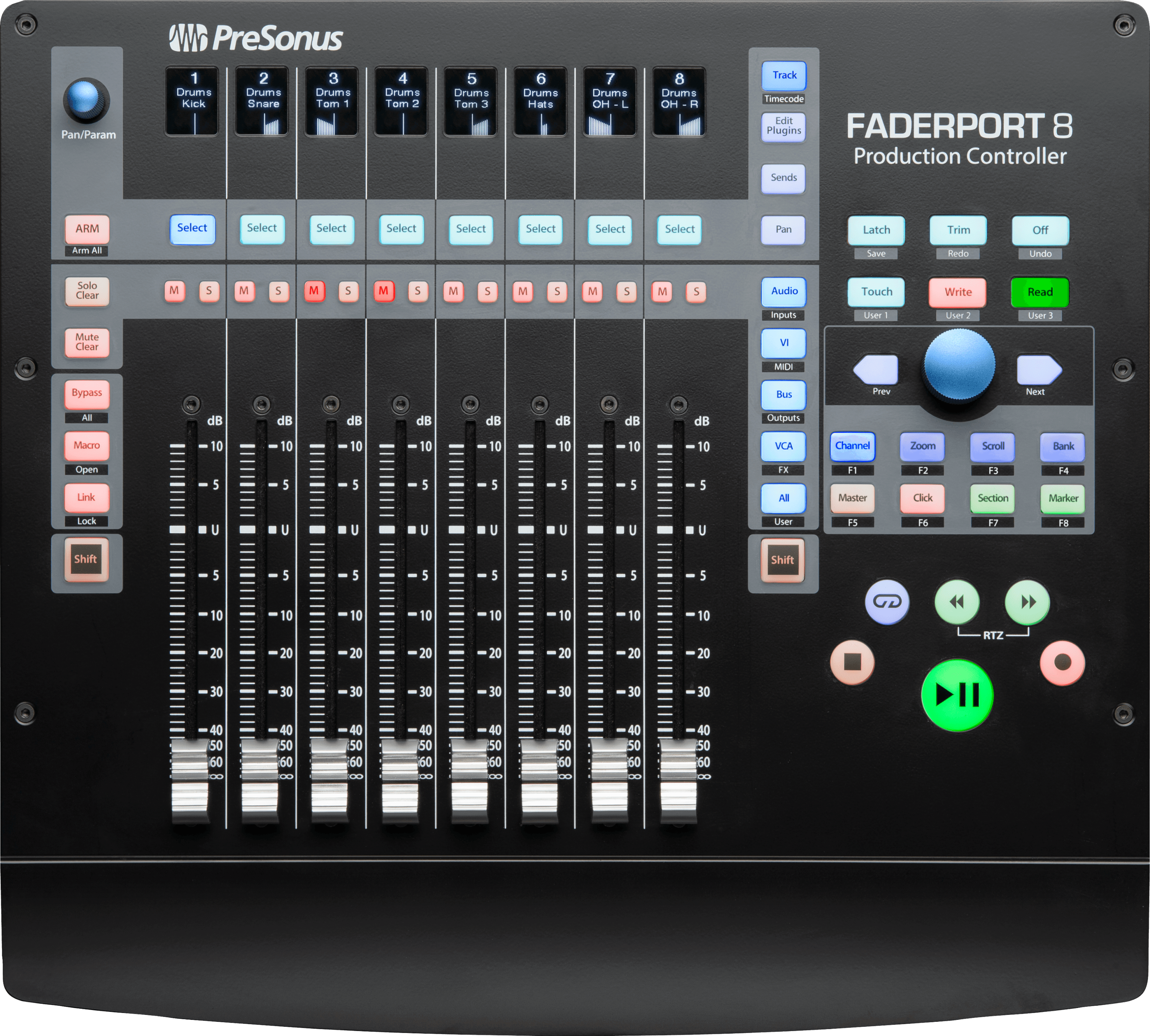 PRESONUS FaderPort 8 フィジカルコントローラー FaderPort® 8 DAW Controller – PreSonus