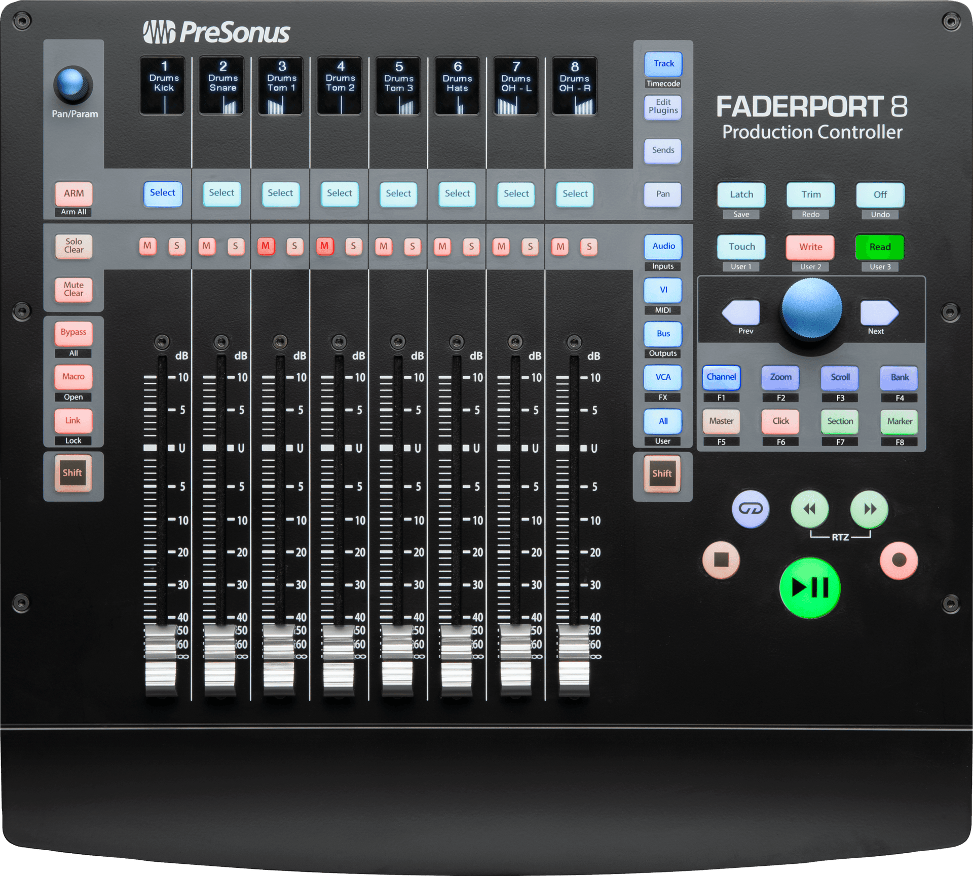 FaderPort® 8 DAW Controller – PreSonus