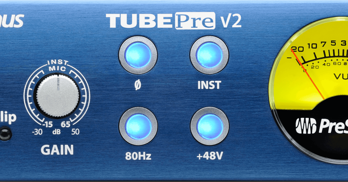 PreSonus TubePre V2 真空管プリアンプ Amazon.co.jp: PreSonus TubePre V2 真空管プリアンプ/DI