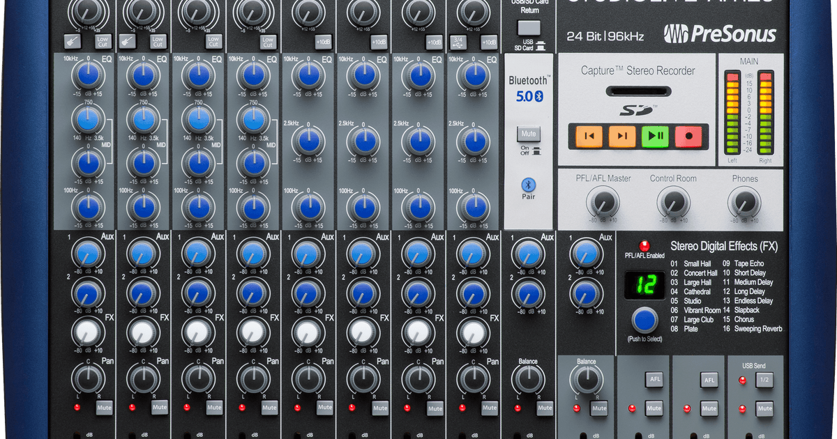 StudioLive® AR12c Analog Mixer – PreSonus StudioLive® AR12c Analog Mixer – PreSonus